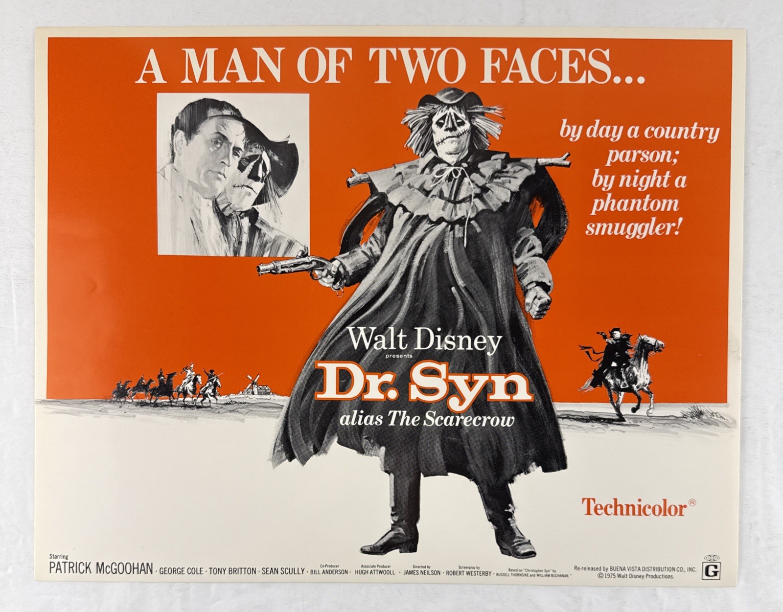 DR. SYN Set of 5 Lobby Cards (VeryFine+) 1975 Walt Disney Movie Posters 28417