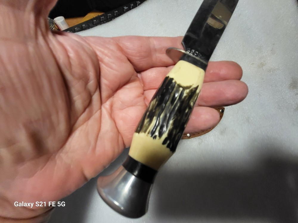 Precise Sporting Cutlery Hi Stainless Fixed Blade Knife & Sheath