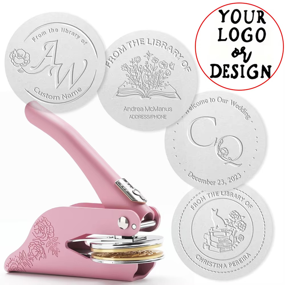 Embosser Stamp LOGO Customized Wedding Library Book Private Seals Customization