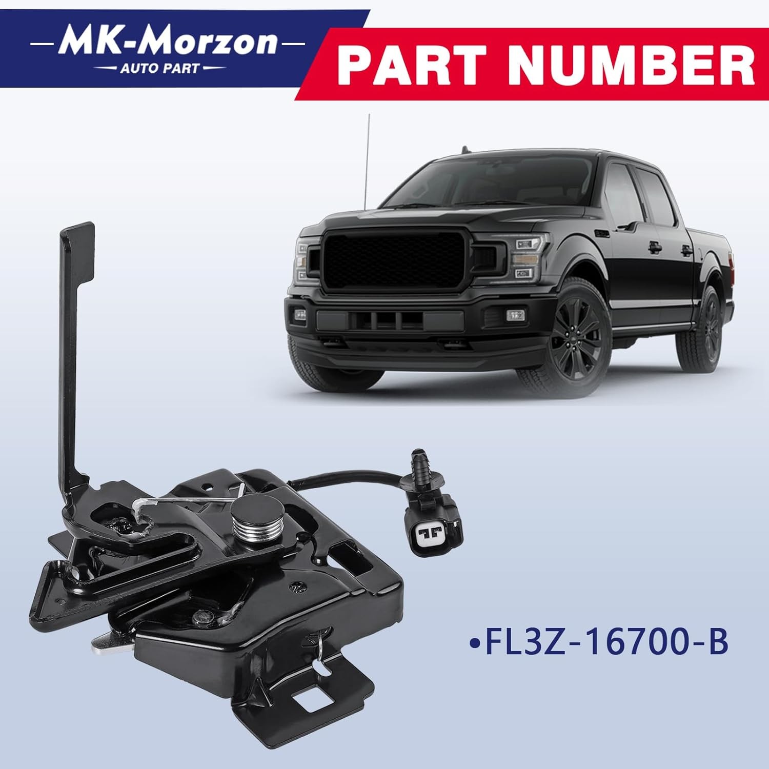 Front Hood Latch Lock Compatible with 2015-2020 Ford F150 Replaces# FL3Z-16700-B