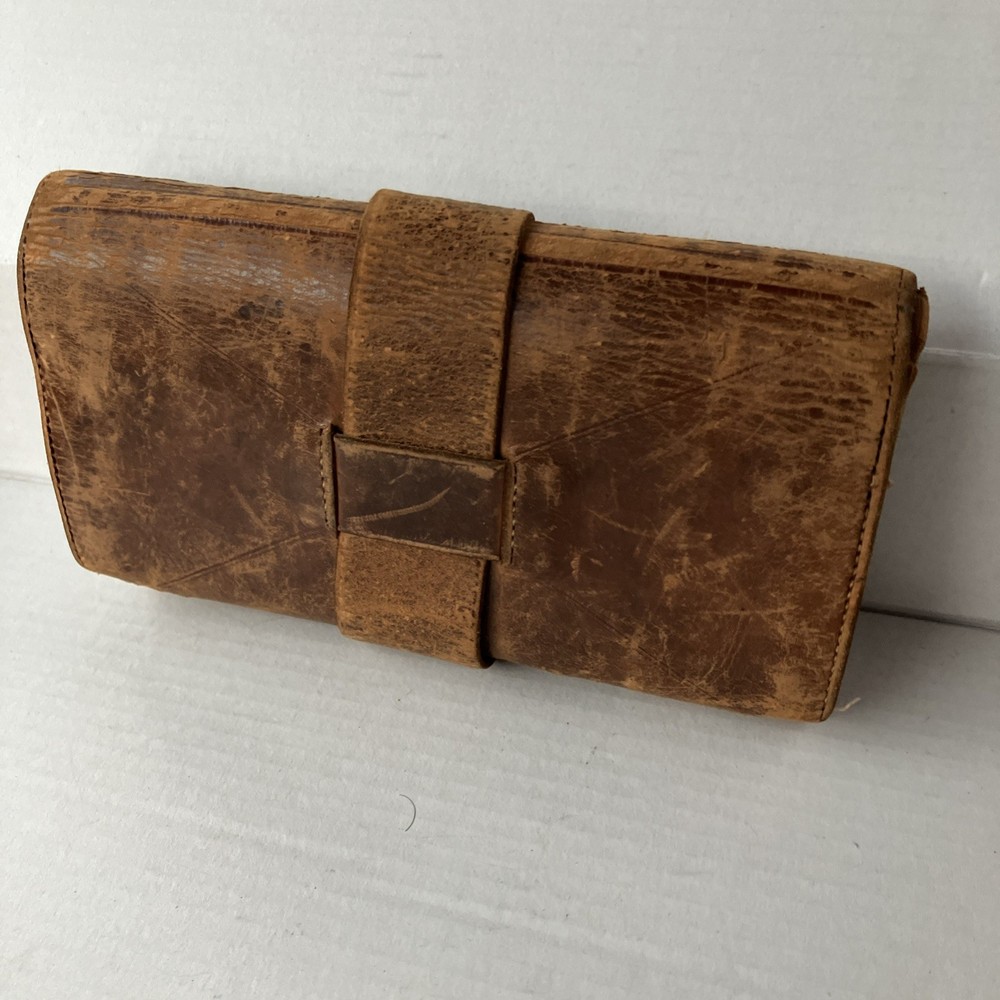 1800's Civil War Era Wallet / DOCUMENT HOLDER W/papers Dated 1833 Antique
