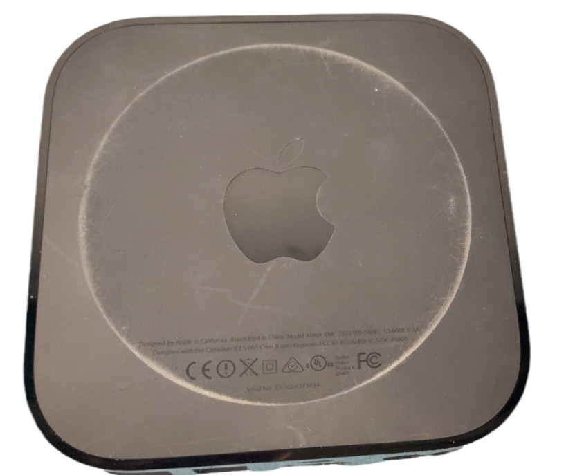 Apple TV A1469 - With Power Cord - Third Generation, 100% Working