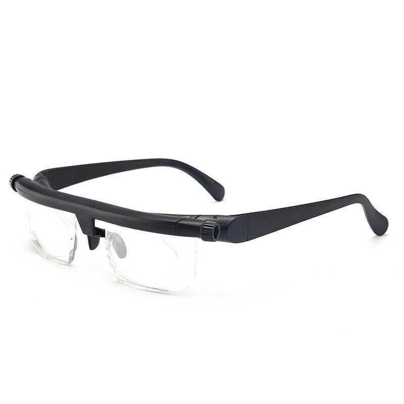 Dial Adjustable Glasses Variable Focus For Reading Distance Vision Eyeglasses