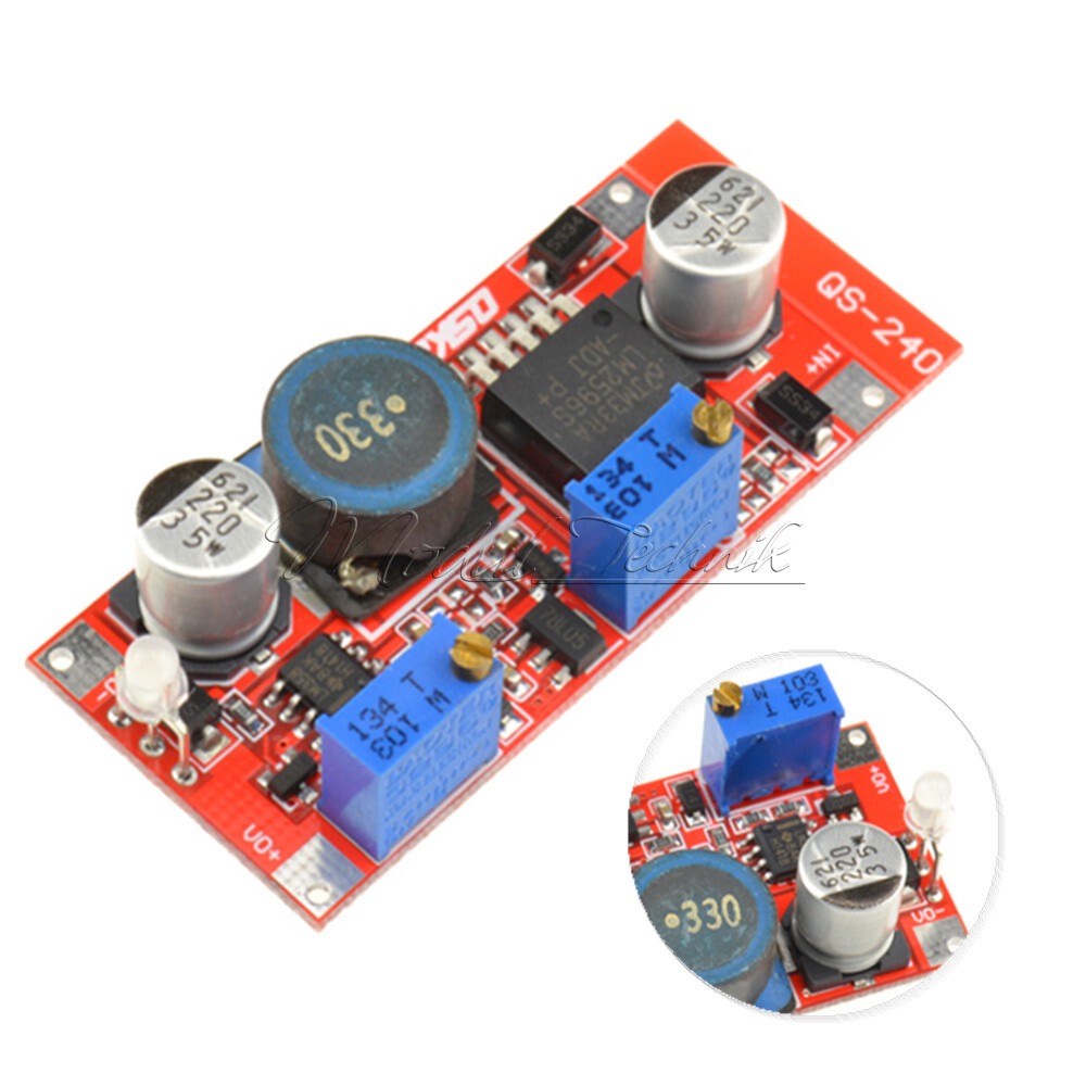 DC-DC LM2596 Step-down Adjustable CC/CV Power Supply Module Converter LED driver