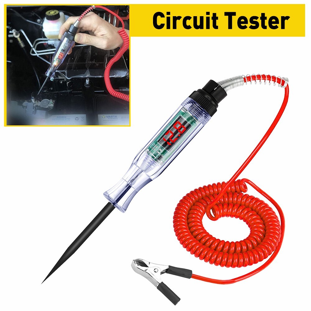 Car Auto 6-24V Power Probe Circuit Electrical Digital Tester Test Device System
