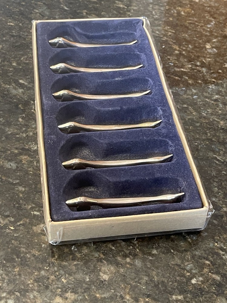 Vintage Daschund Knife Rest Set/6