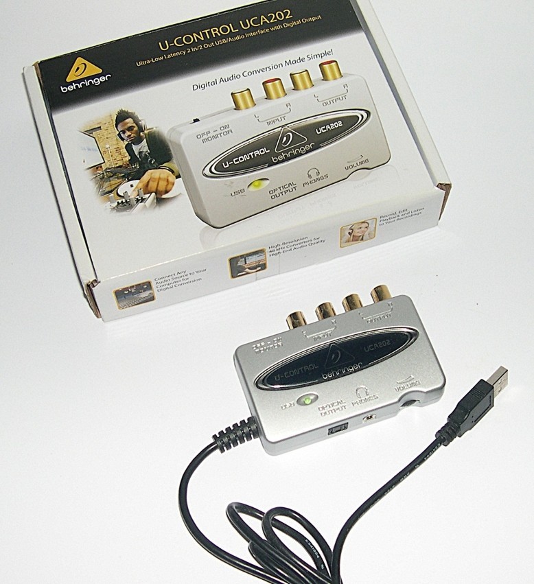 Behringer U-Control UCA202 USB Audio Interface, 2 In/2 Out.  FREE SHIPPING
