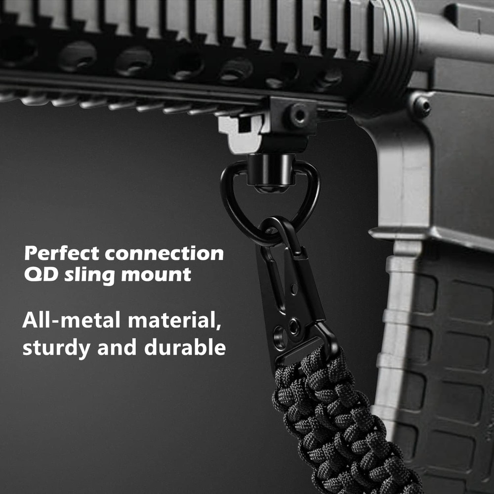 Durable 2-Piece Two Point Sling Mounts - Triangular Design for Maximum Control