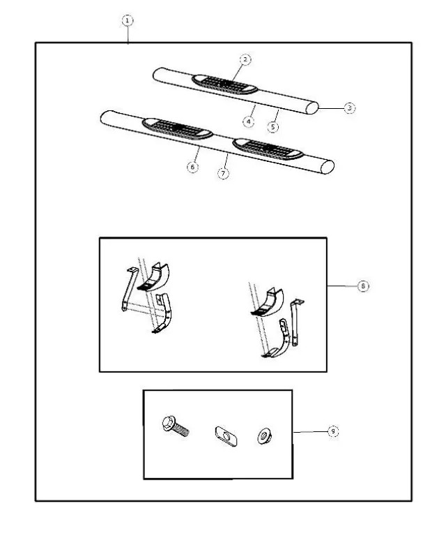 Genuine Mopar Mounting Hardware Kit 68048813AA