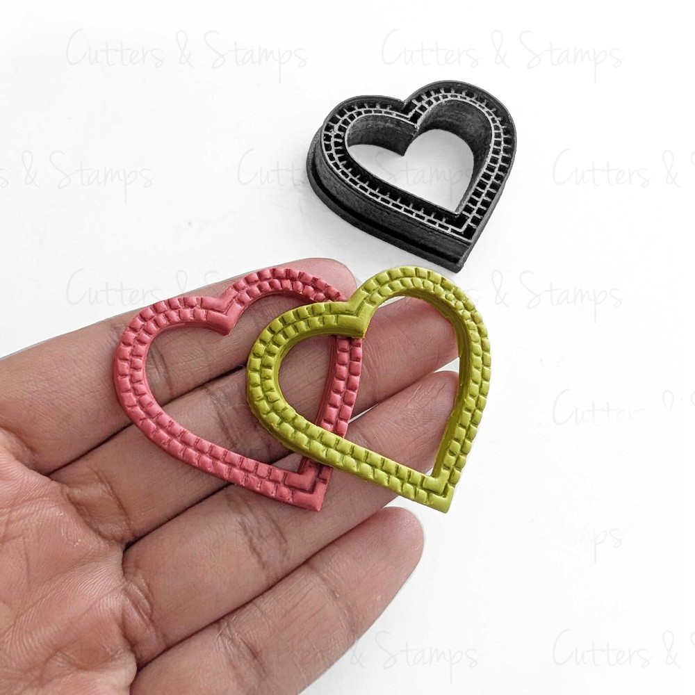 LOVER'S FRAME Polymer Clay Cutter | Valentine Shape Cutter |