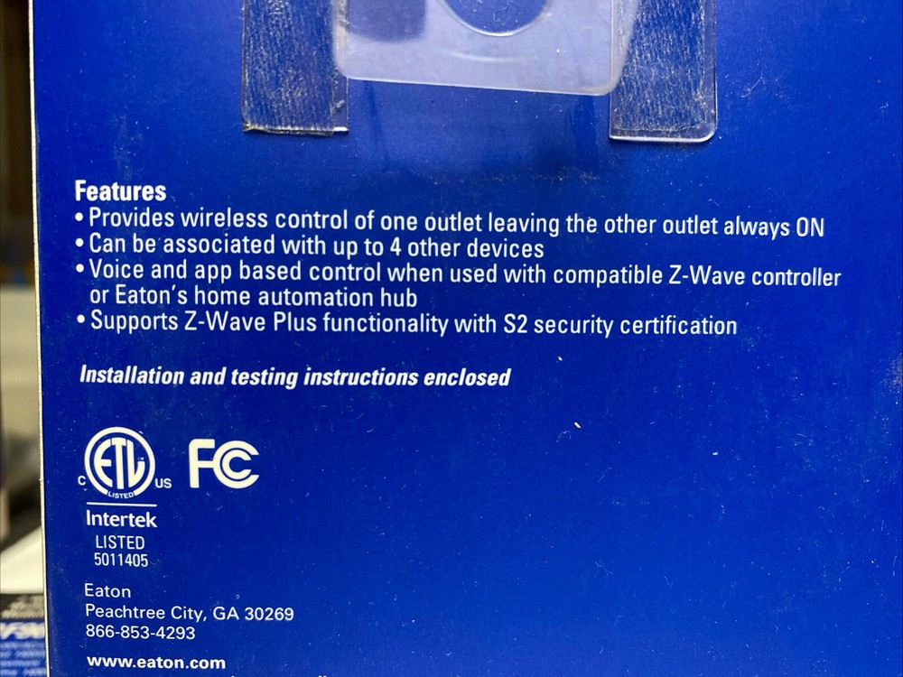 Eaton Z-Wave Wireless ON/OFF Plug-in Module (RF96APM)