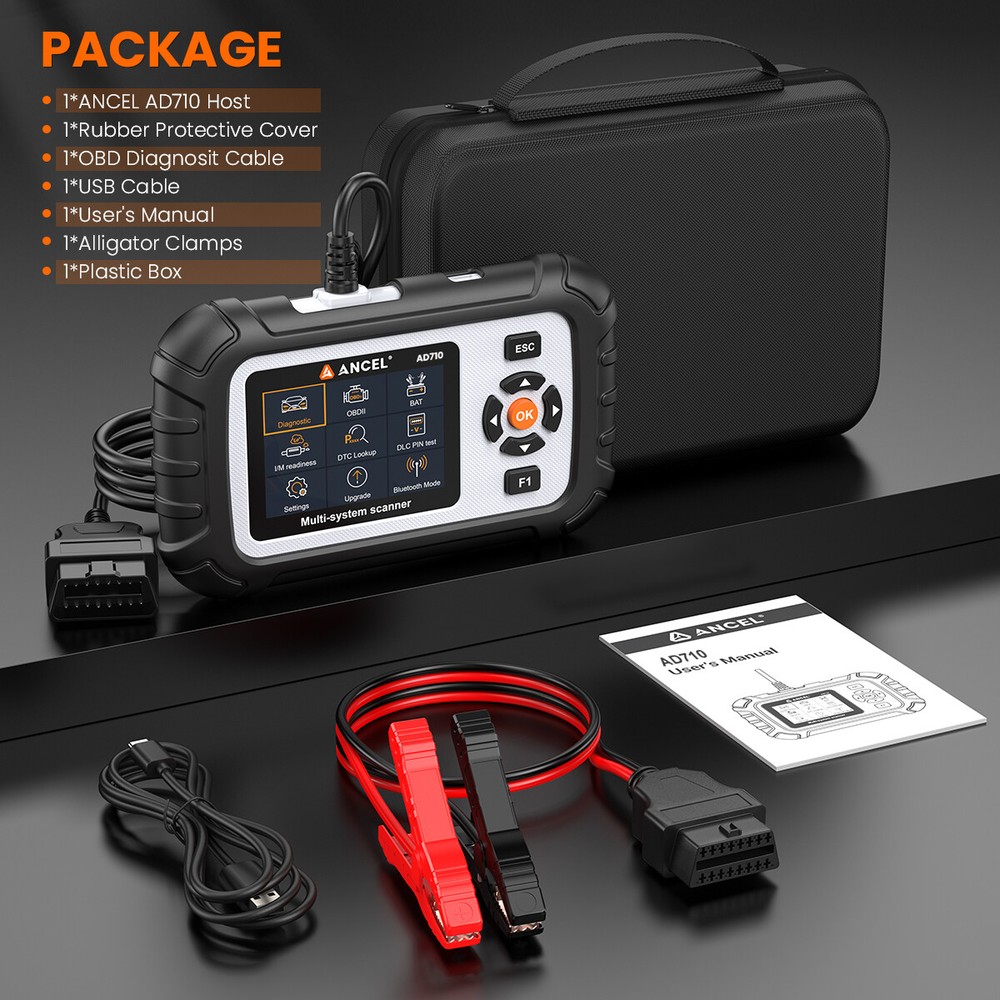 Car ABS SRS Engine Fault Diagnostic Tools OBD2 Scanner Code Reader EPB/ABS Reset