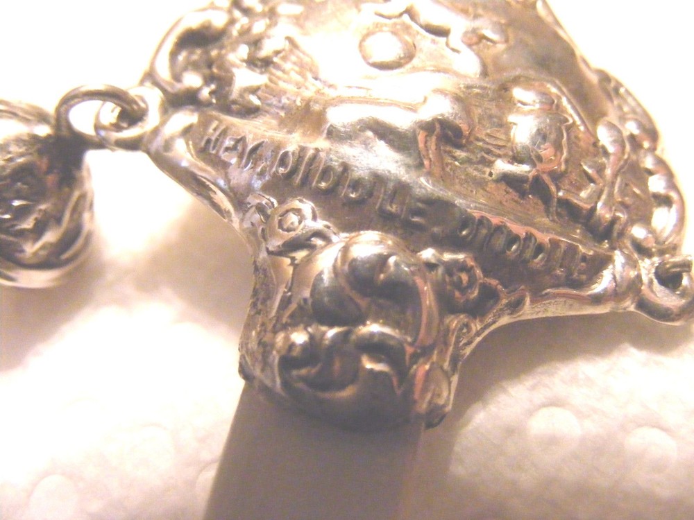 1906 Birmingham Sterling Silver MOP "Hey Diddle Diddle Rattle