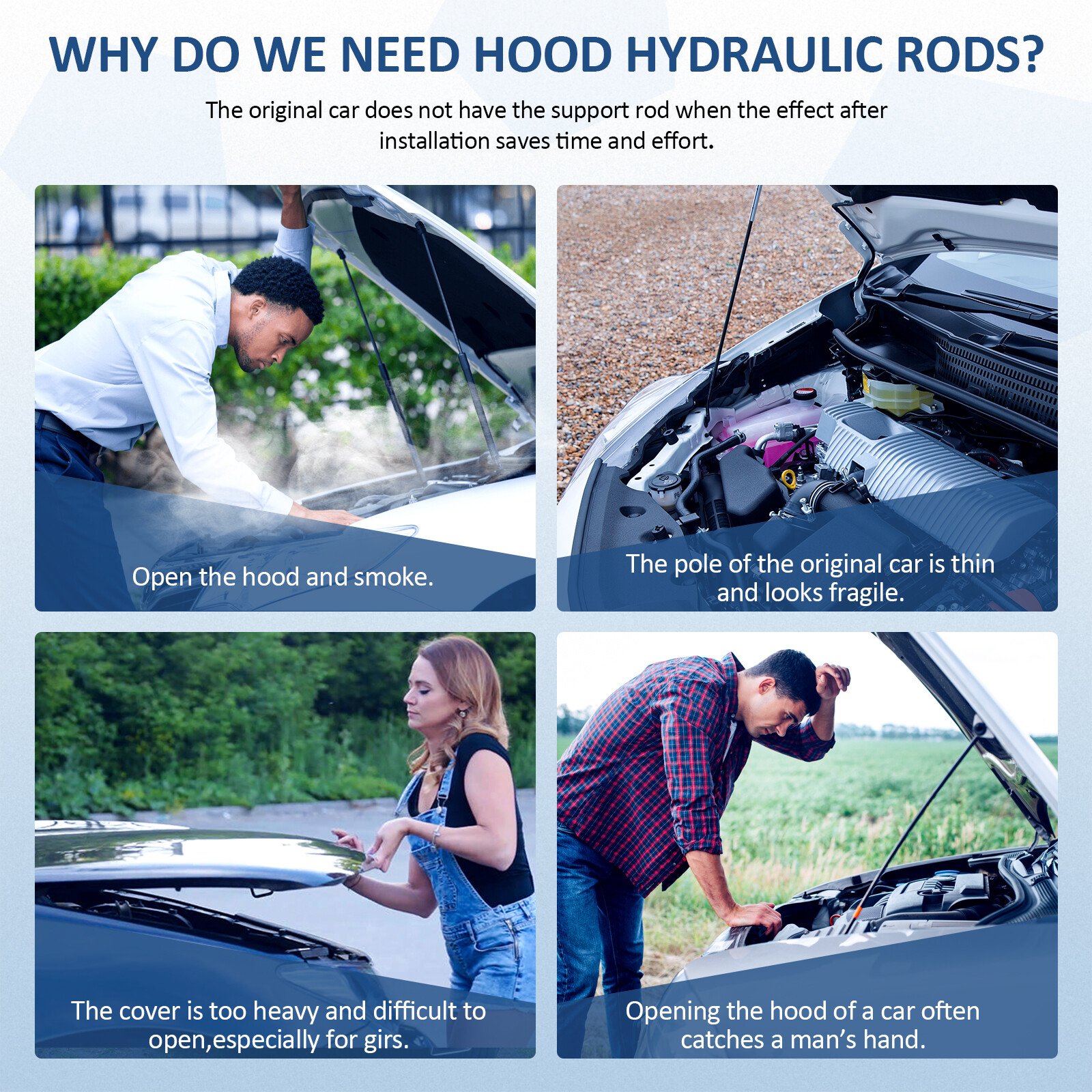 For 2002-2009 Chevy Trailblazer 4 Pcs Window + Liftgate Lift Supports Struts