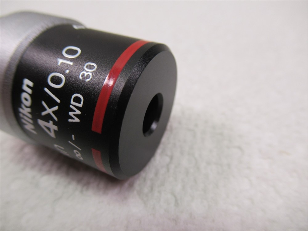 Nikon Eclipse E Plan 4x Microscope Objective Lens WD 30