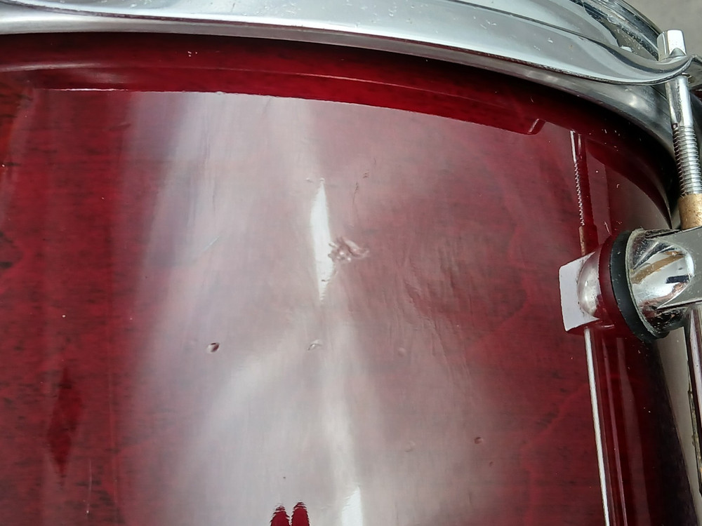 PREMIER SIGNIA 13" CHERRY FINISH TOM DRUM, NICE CONDITION!