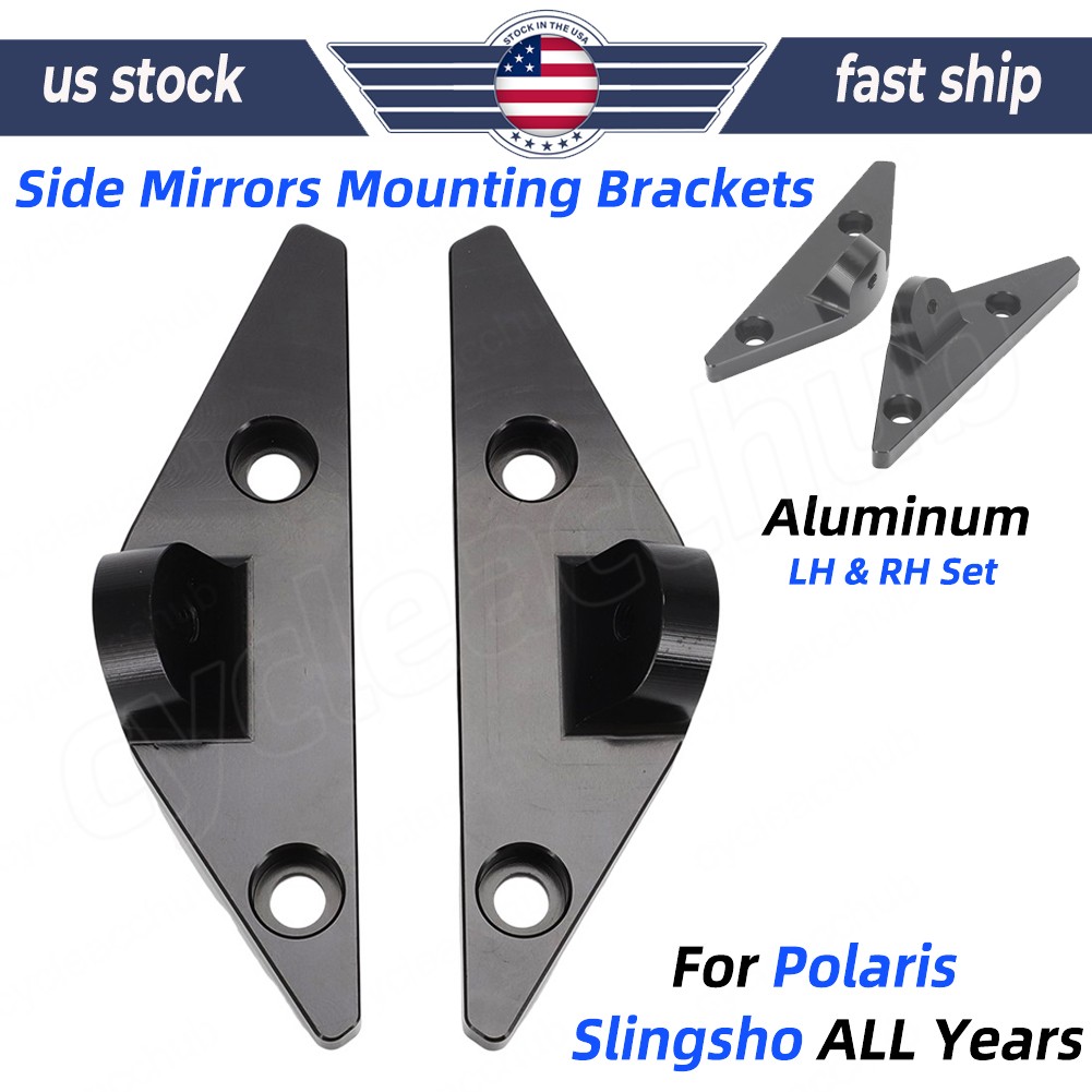 For Polaris Slingshot Replacement Side Mirrors Mounting Brackets SL/S/GT/R 2pcs
