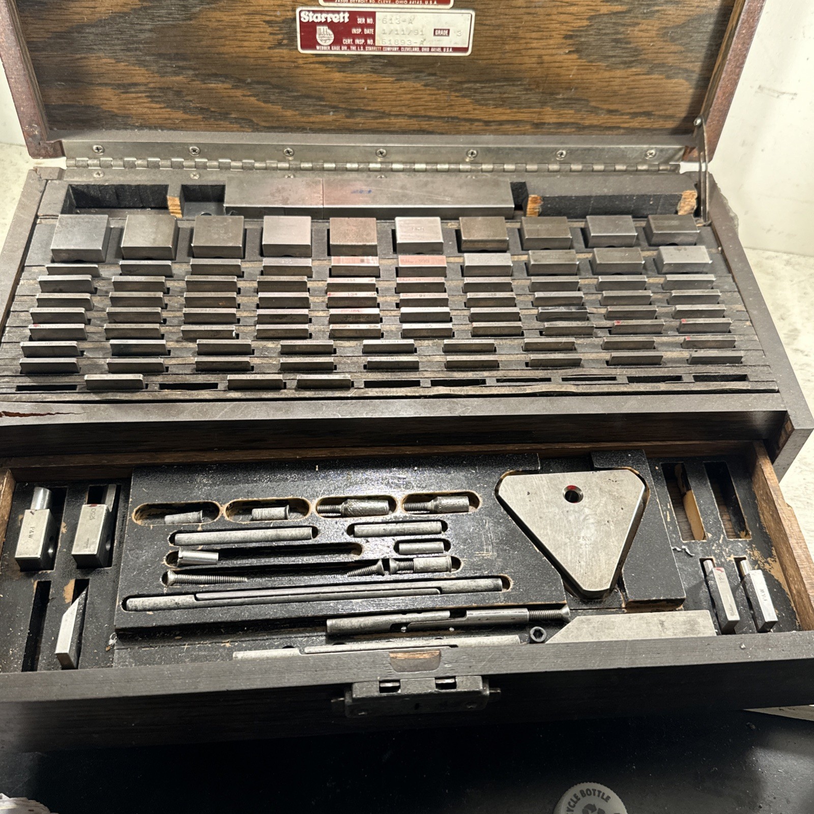 Vintage Starrett Webber 613A Model SS81A1X GR 3 Gage Block Set 95 Plus Pieces