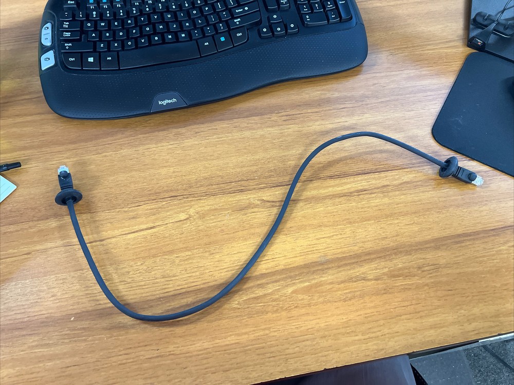 Lingxum LAN Cable Black 2’6” cat5e new high quality