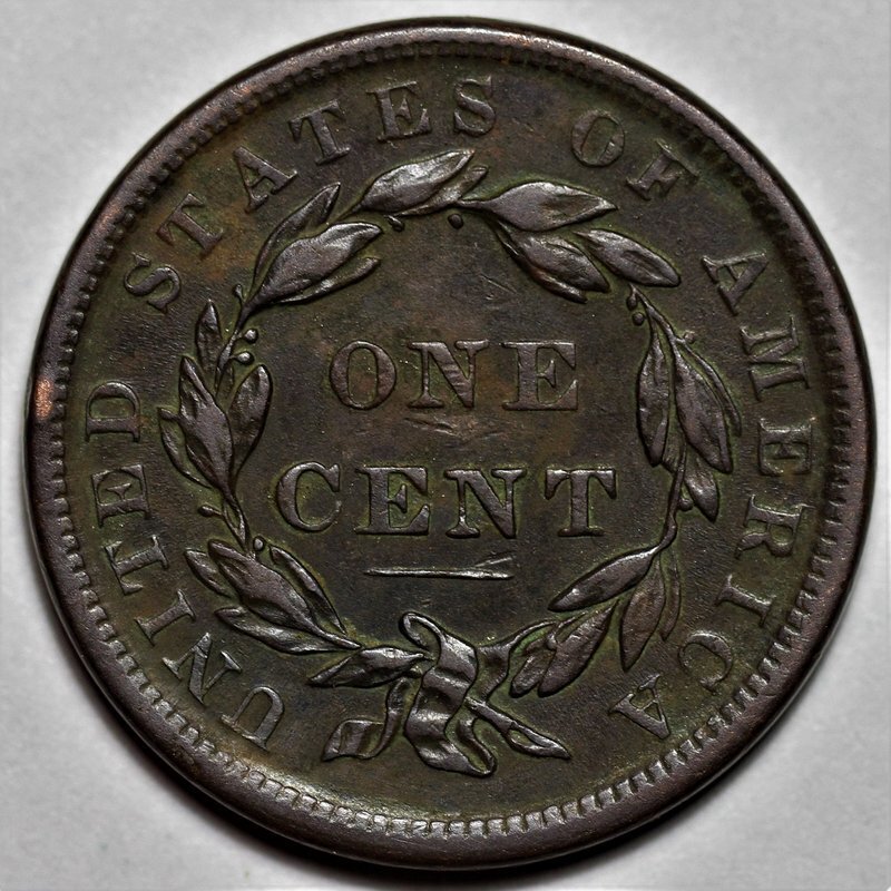 1839 Coronet Head Large Cent - Silly Head - US 1c Copper Coin