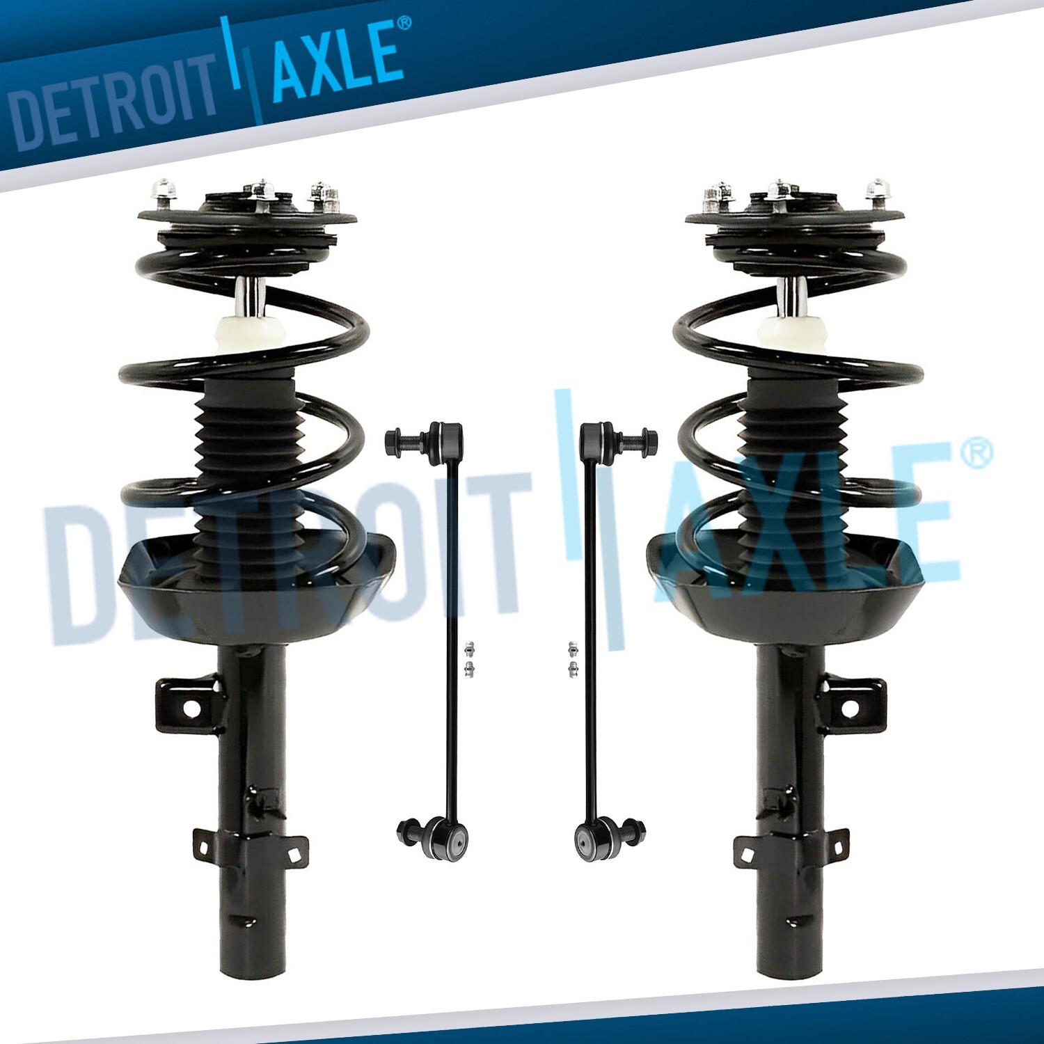 Front Struts w/ Coil Spring Sway Bars for 2013 2014 2015 2016 2017 Honda Accord