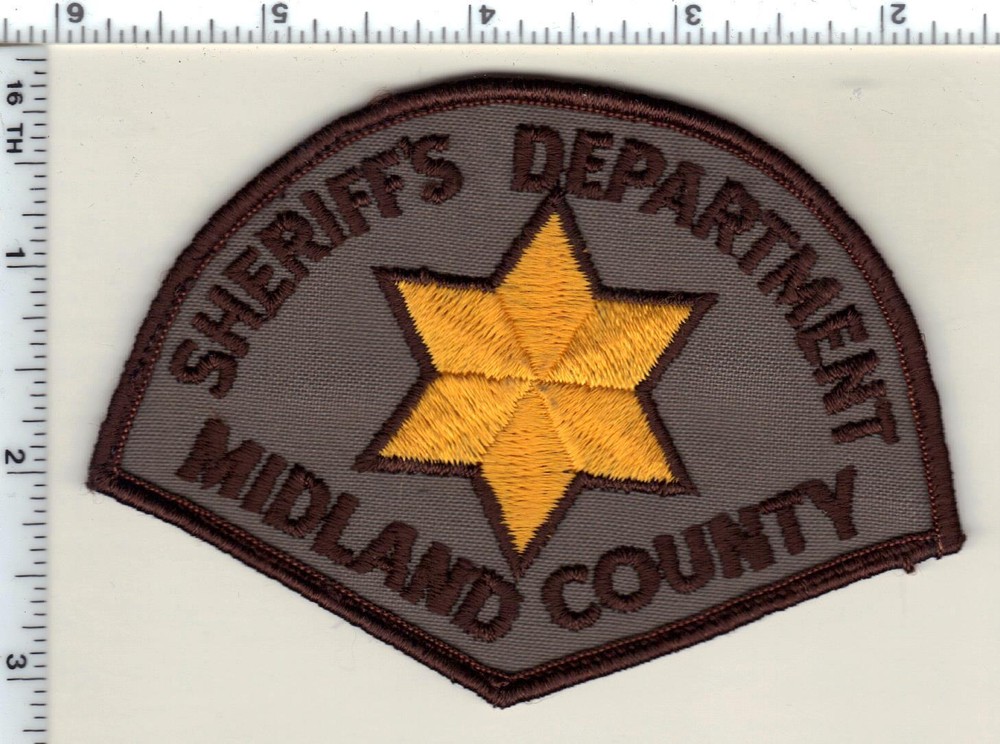 Midland County Sheriff's Dept. (Michigan)  Shoulder Patch  from 1987