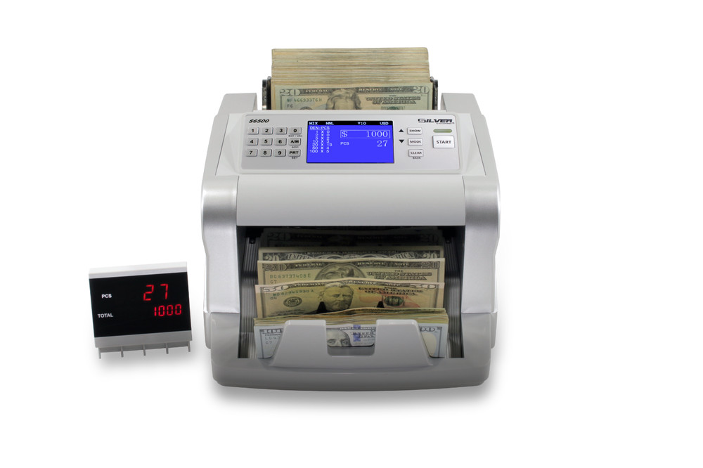 AccuBanker Silver S6500 Mixed Bill Value Counter