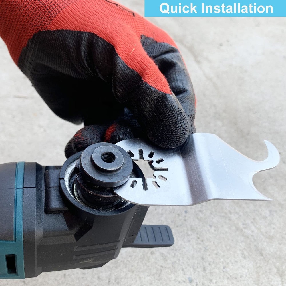 HEMUNC 3PCS Oscillating Multitool Saw Blades, Oscillating Multi Tool Hook Kni...