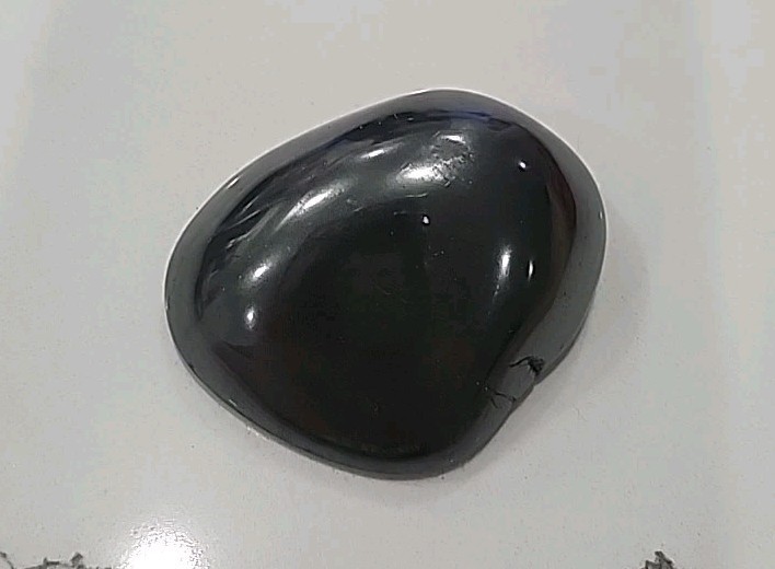 Gold Pegasus Etched River Rock Stone