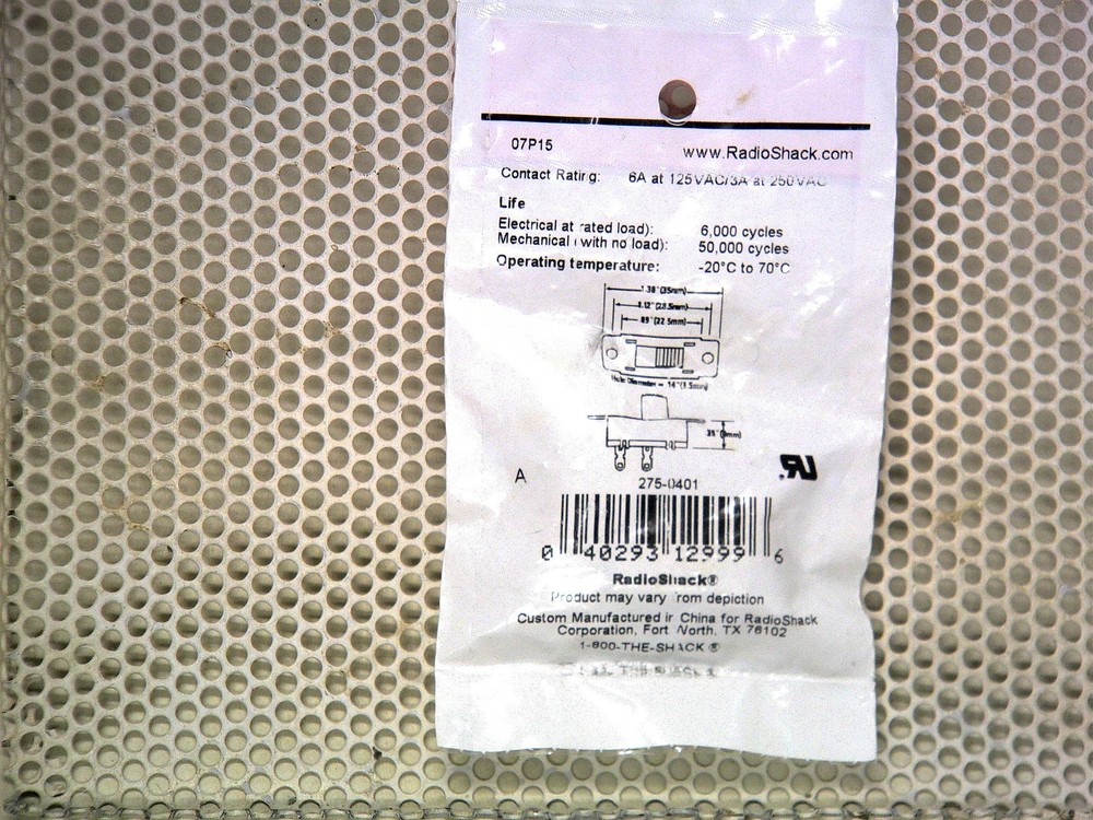 SPST Heavy-Duty Slide Switch