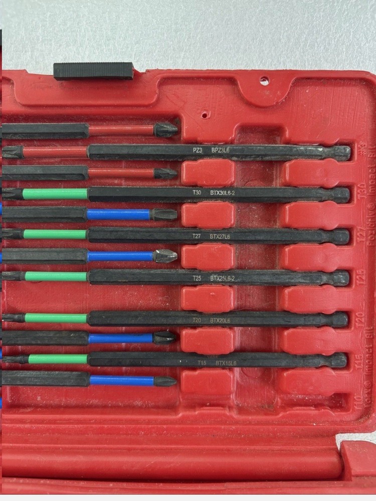 MAC SD33KL 33pc Long Power Bit Set (missing 7pc)