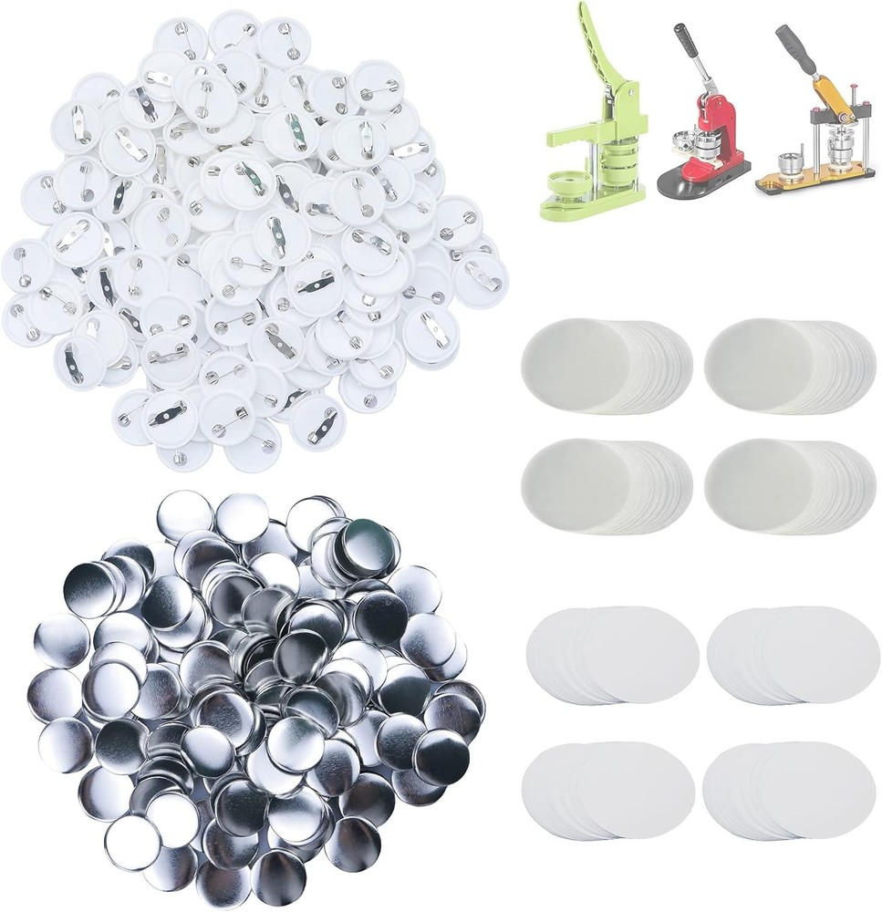Blank Pin Back Button Supplies 500pc