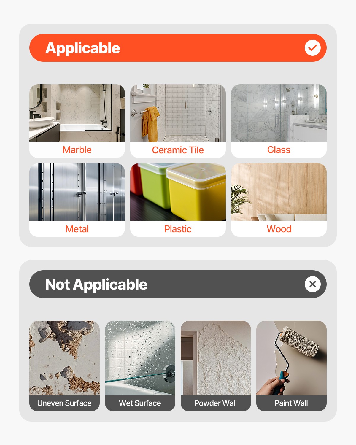 VEVOR Double Sided Tape Heavy Duty 16 ft Long Nano Mounting Tape Clear Wall Car