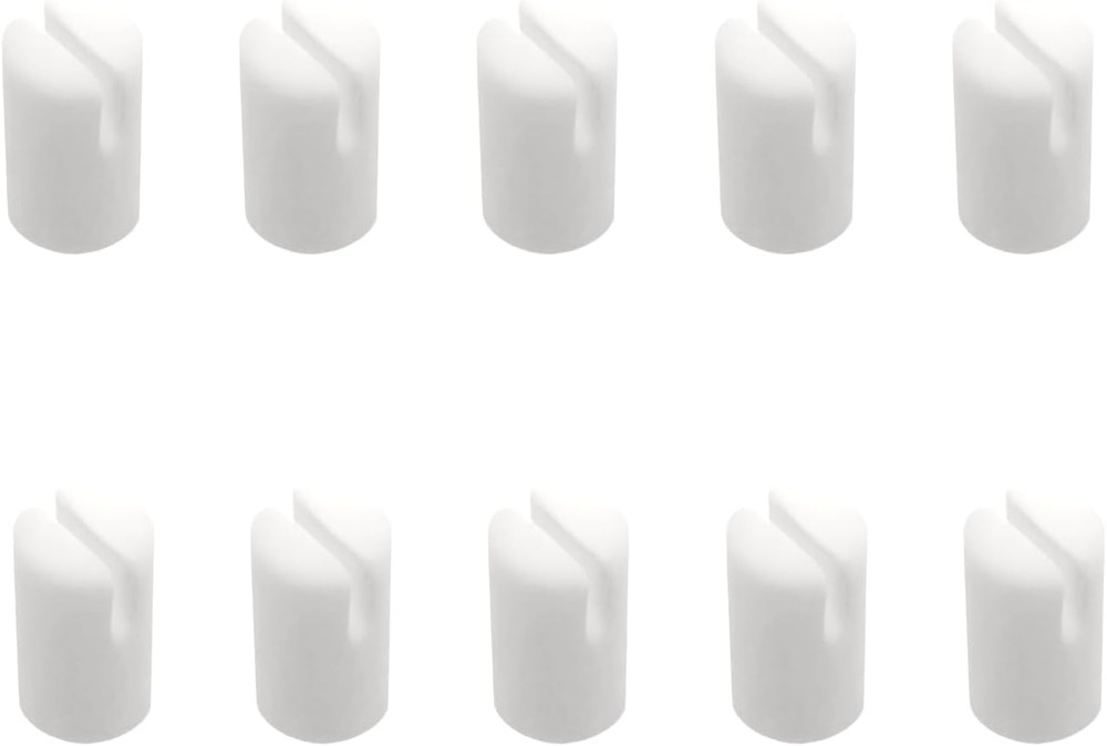 10Pack Banjo 5Th String Nuts, 5X3Mm Bone Bridge Pins for 5 String Banjo, Easy In