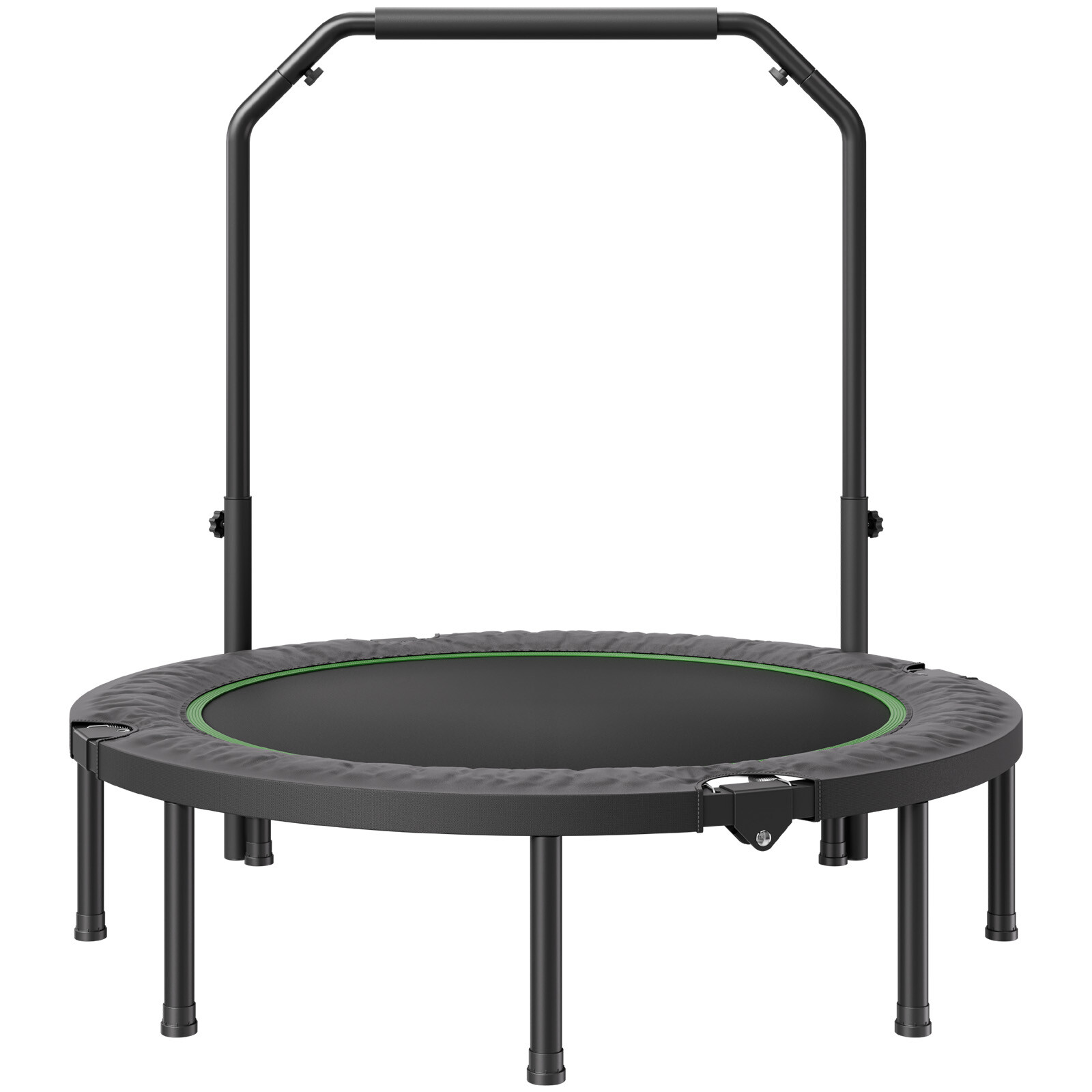 52" Foldable Mini Fitness Trampoline Adults Exercise Rebounder with Handle