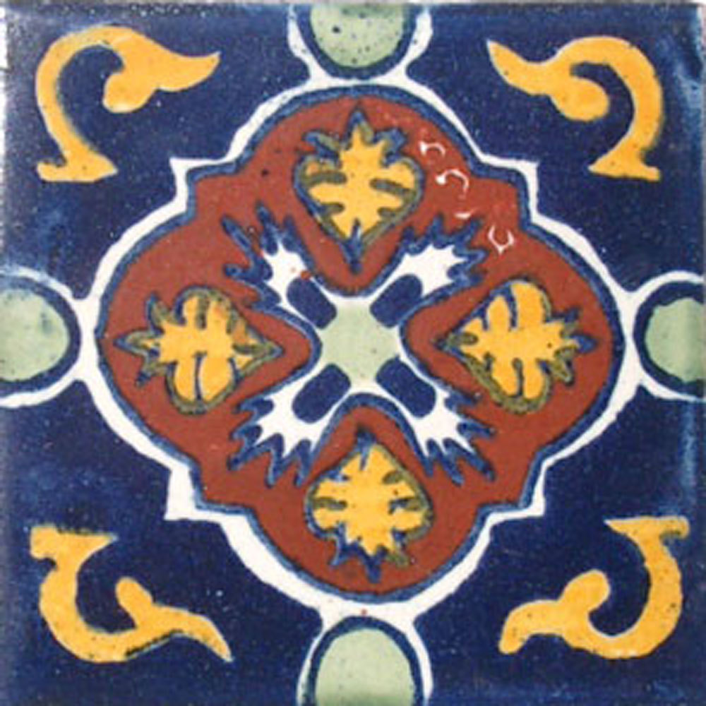 25 Mexican Tiles Talavera Ceramic Handmade Mexico #C021