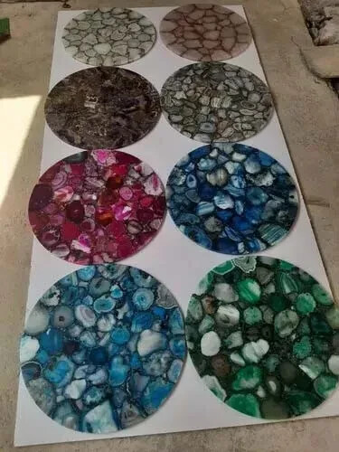 Luxury Quartz Table – Handcrafted Gemstone Design –Unique Coffee or Accent Table