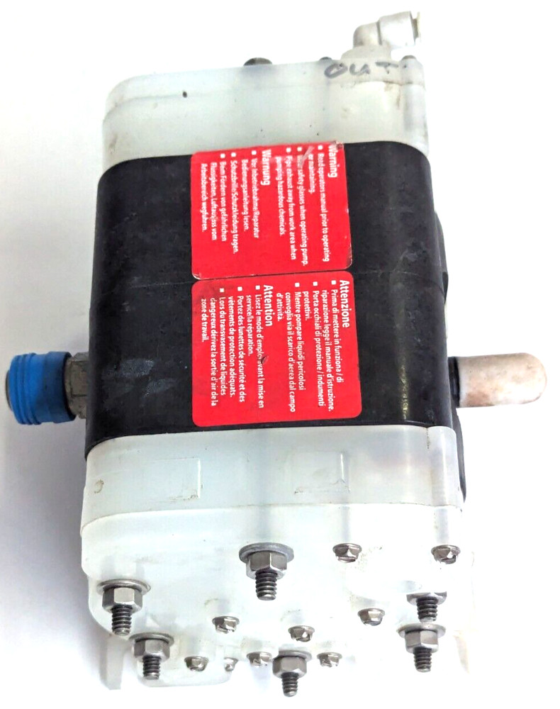 Lutz double diaphragm pump 1/4" PPT