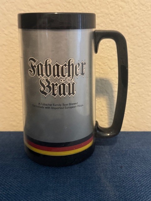 FABACHER BRAU- VINTAGE- RARE - BEER STEIN Jackson Brewing Co THERMO-SERV