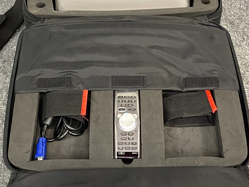 Dell 4100MP Portable DLP Front Projector w/ Hardshell Case, Power Cable & Remote