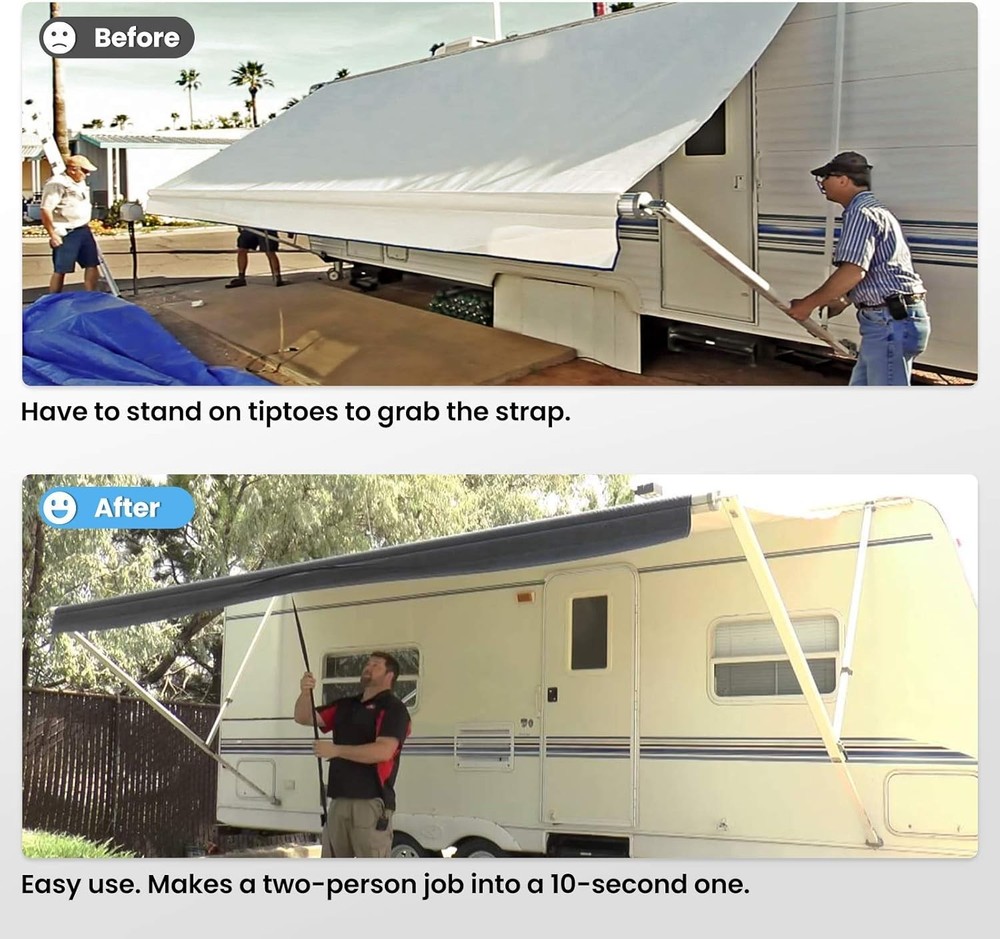 RV Awning Pull Straps 9 8FT 2 Pack New