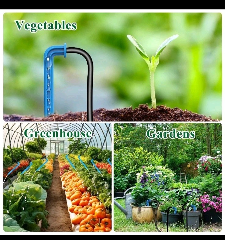 Irrigation Drip Kit System Solar Automatic DlY Watering Device Supported Plants