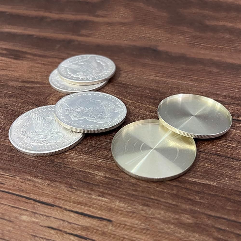 Magic Coin Set - Cupronickel Morgan Dollar Visual Change Tricks for Magicians