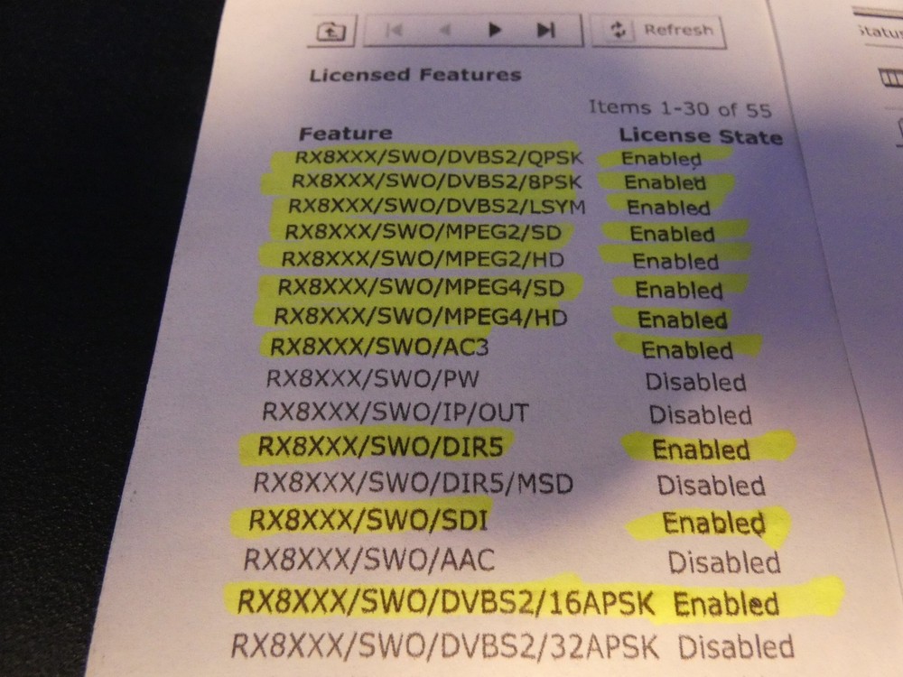 Ericsson RX8200 MPEG2/4 HD/SD Modular Receiver w/ 23 Enabled License Features