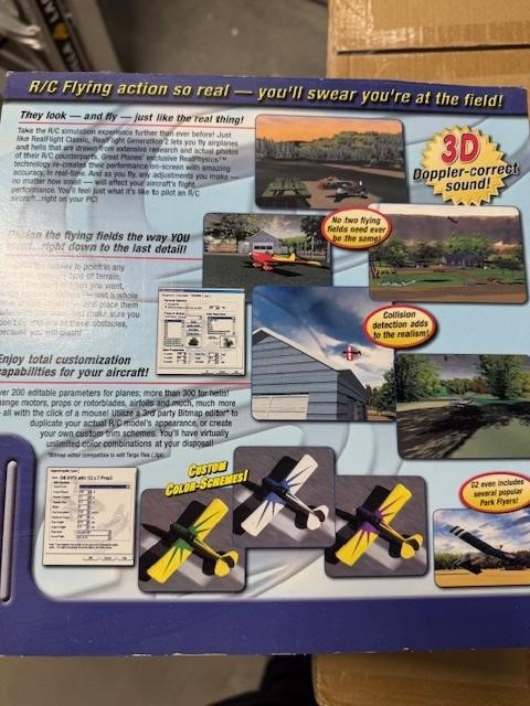 Vintage Great Planes RealFlight R/C Simulator G2 PC Windows Futaba Controller