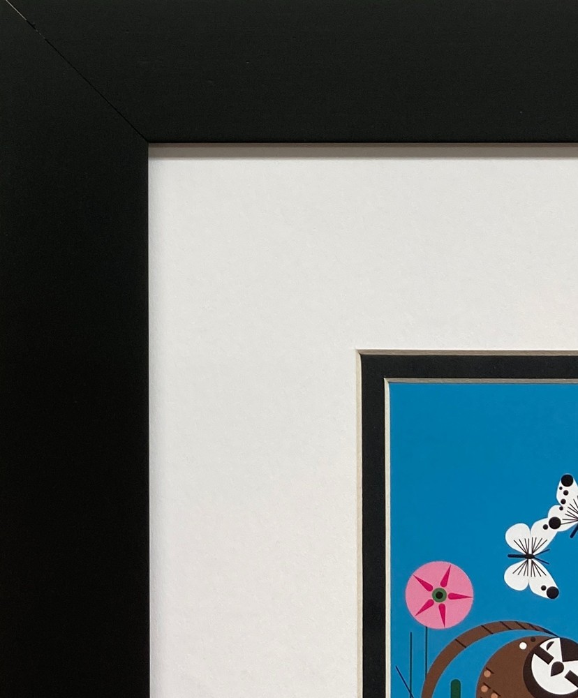 Charley Harper " Wild Summer " Custom Framed Art Print, Birds