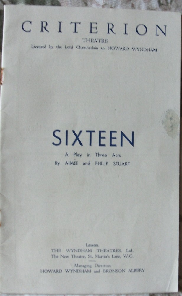 Job-Lot 7 x Vintage Theatre Programmes