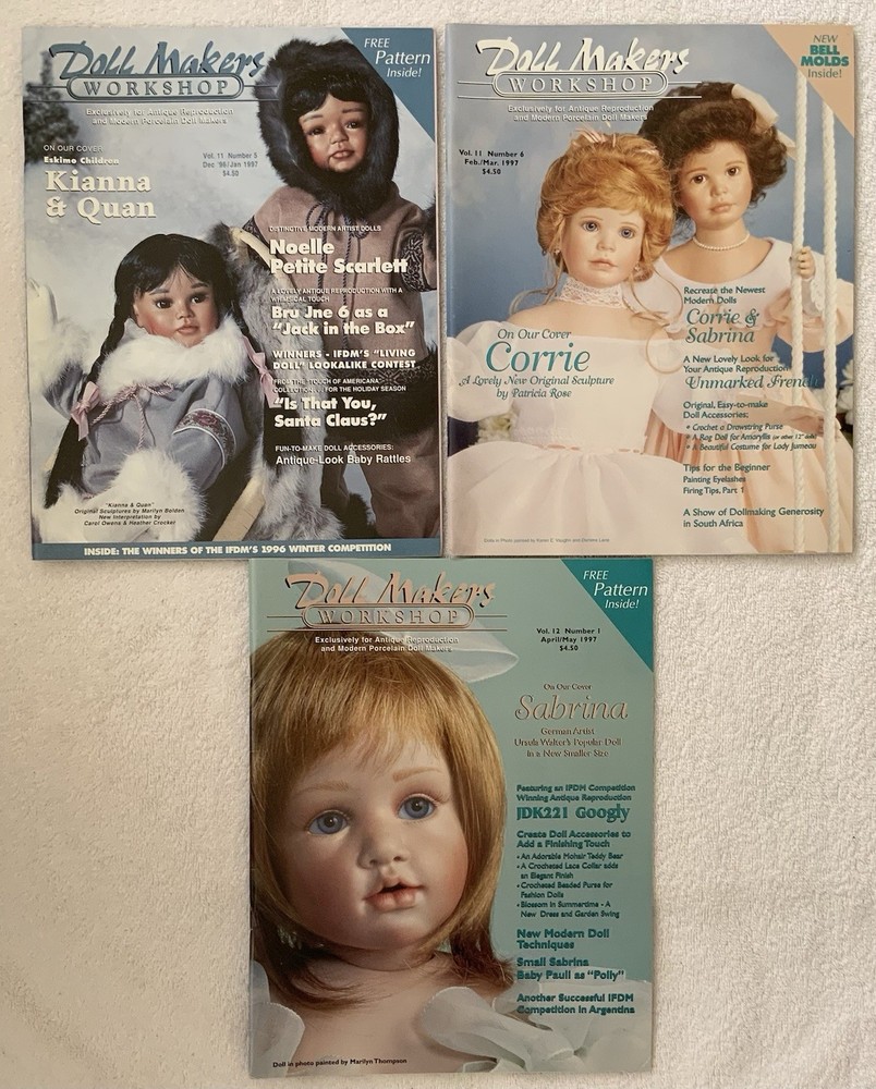 Doll Markers Workshop Lot Of 3 Issues 1997