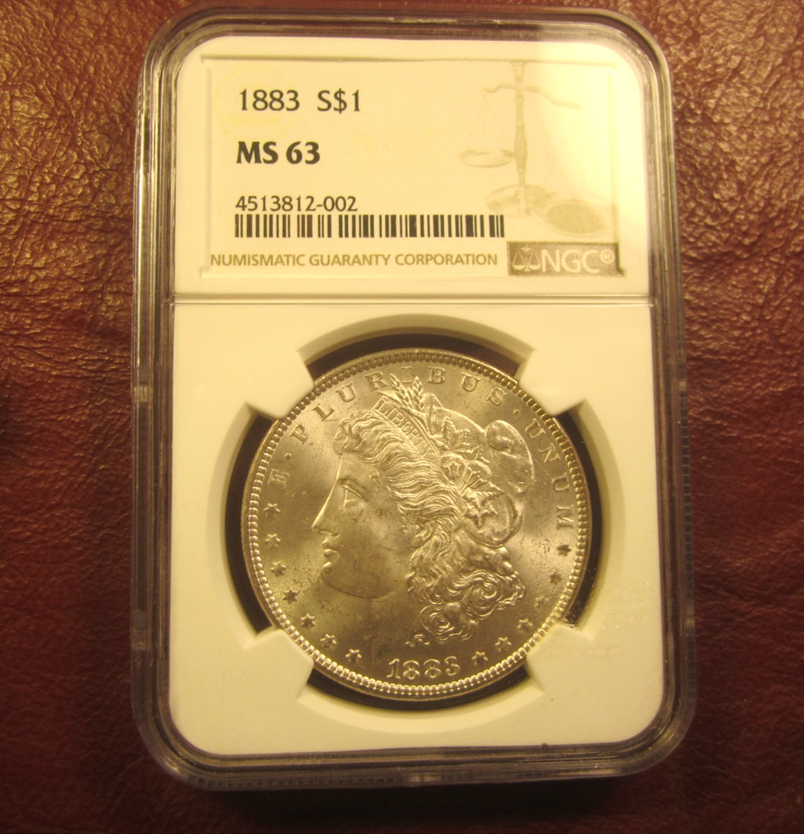 1883 MORGAN DOLLAR NGC MS63 BLAST WHITE NICE ORIGINAL SILVER MINT COIN CERTIFIED