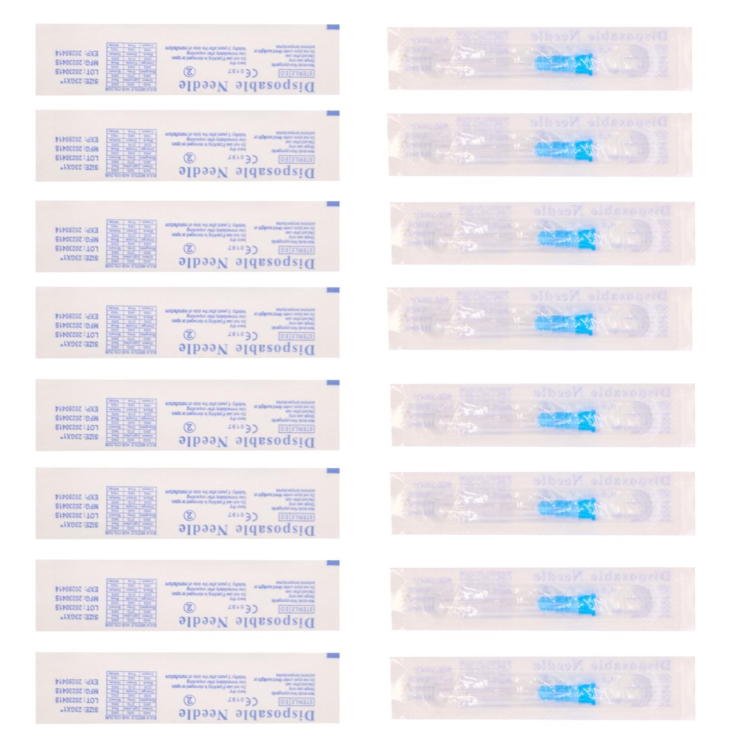 23 Gauge 1 Inch Needle(100 Pack), Luer Lock Industrial 23G-1 IN 25mm